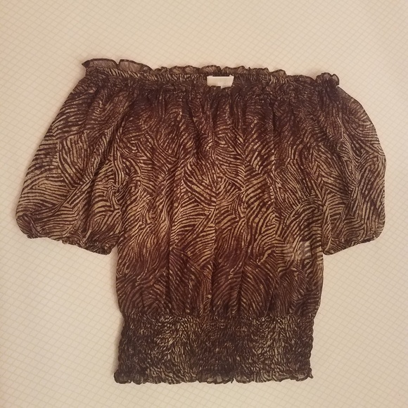 Michael Kors Tops - EUC Michael Kors Animal Print Blouse